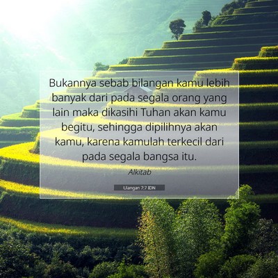 Ulangan 7:7 IDN Gambar Ayat Alkitab