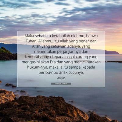 Ulangan 7:9 IDN Gambar Ayat Alkitab