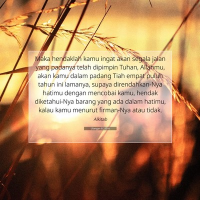 Ulangan 8:2 IDN Gambar Ayat Alkitab