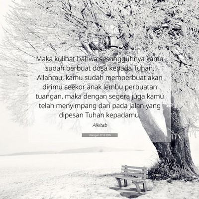 Ulangan 9:16 IDN Gambar Ayat Alkitab