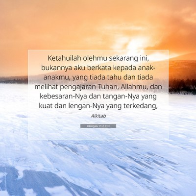 Ulangan 11:2 Ayat Alkitab Dijelaskan