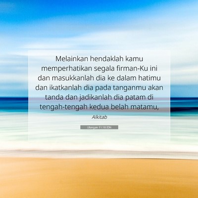 Ulangan 11:18 IDN Gambar Ayat Alkitab
