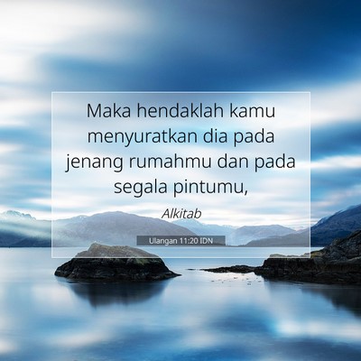 Ulangan 11:20 Ayat Alkitab Dijelaskan