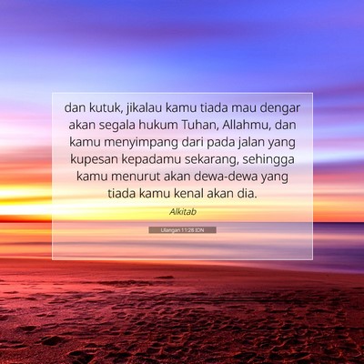 Ulangan 11:28 IDN Gambar Ayat Alkitab
