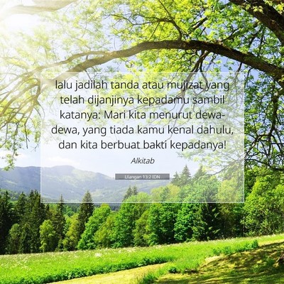 Ulangan 13:2 Ayat Alkitab Dijelaskan