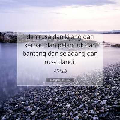 Ulangan 14:5 Ayat Alkitab Dijelaskan