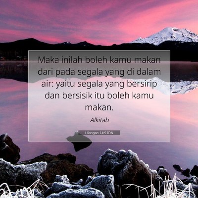 Ulangan 14:9 Ayat Alkitab Dijelaskan