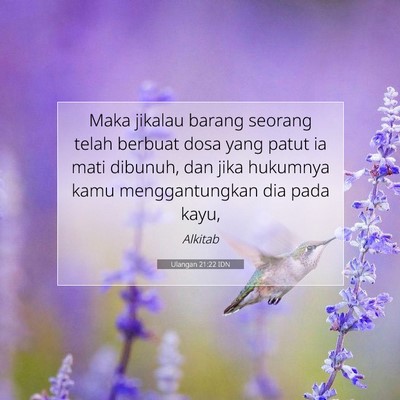 Ulangan 21:22 Ayat Alkitab Dijelaskan
