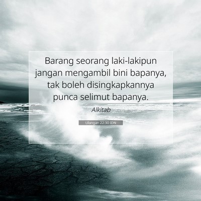 Ulangan 22:30 IDN Gambar Ayat Alkitab