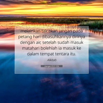 Ulangan 23:11 Ayat Alkitab Dijelaskan