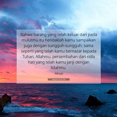 Ulangan 23:23 Ayat Alkitab Dijelaskan