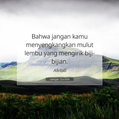 Ulangan 25:4 Ayat Alkitab Dijelaskan