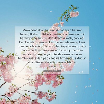 Ulangan 26:13 Ayat Alkitab Dijelaskan