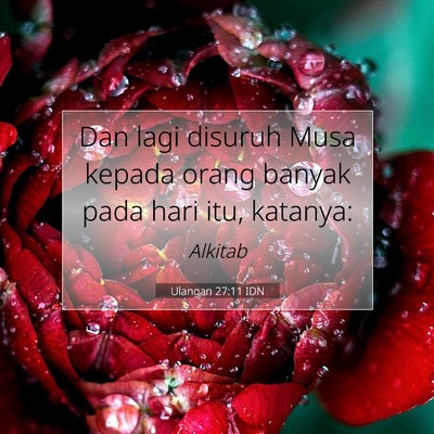 Ulangan 27:11 IDN Gambar Ayat Alkitab