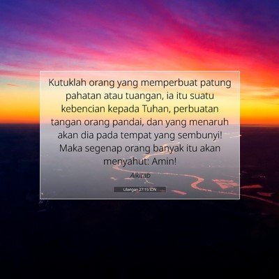 Ulangan 27:15 IDN Gambar Ayat Alkitab