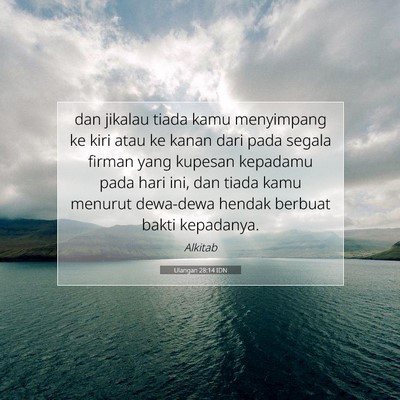 Ulangan 28:14 IDN Gambar Ayat Alkitab