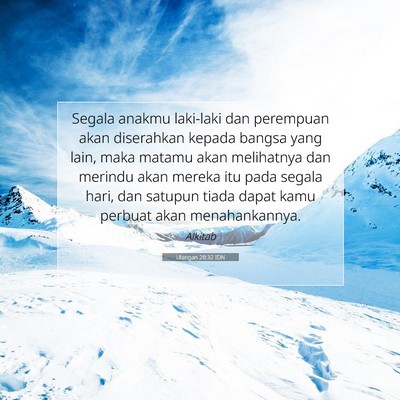 Ulangan 28:32 IDN Gambar Ayat Alkitab