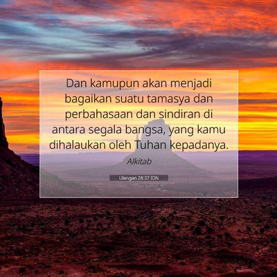 Ulangan 28:37 Ayat Alkitab Dijelaskan