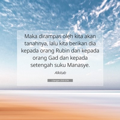 Ulangan 29:8 Ayat Alkitab Dijelaskan