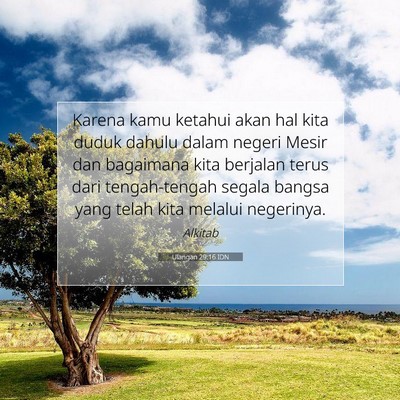 Ulangan 29:16 Ayat Alkitab Dijelaskan
