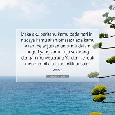 Ulangan 30:18 Ayat Alkitab Dijelaskan