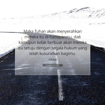 Ulangan 31:5 Ayat Alkitab Dijelaskan