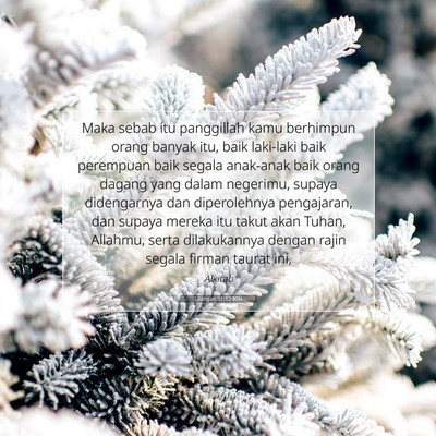 Ulangan 31:12 IDN Gambar Ayat Alkitab