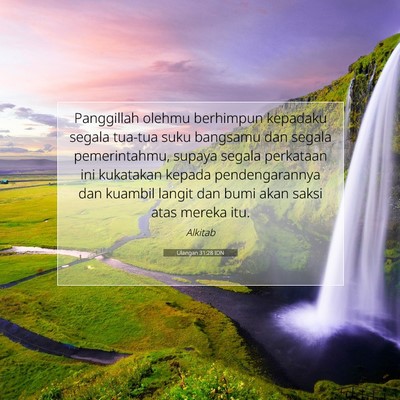 Ulangan 31:28 IDN Gambar Ayat Alkitab