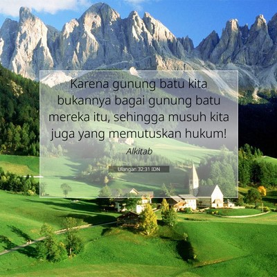 Ulangan 32:31 IDN Gambar Ayat Alkitab