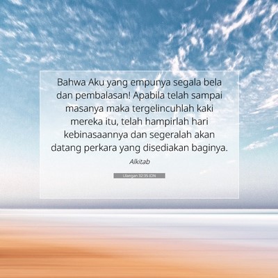 Ulangan 32:35 IDN Gambar Ayat Alkitab