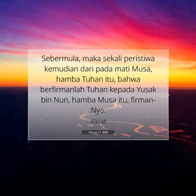 Yosua 1:1 Ayat Alkitab Dijelaskan