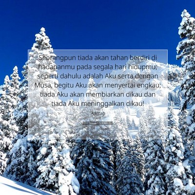 Yosua 1:5 Ayat Alkitab Dijelaskan
