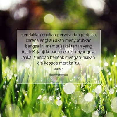 Yosua 1:6 IDN Gambar Ayat Alkitab