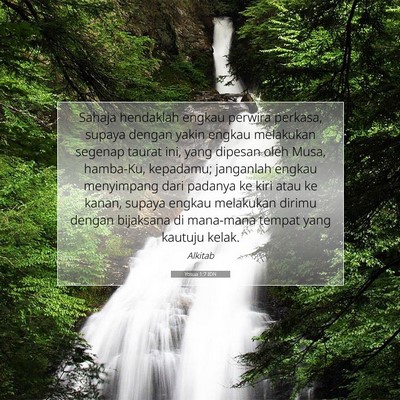 Yosua 1:7 Ayat Alkitab Dijelaskan