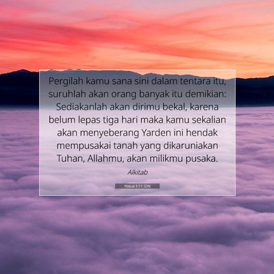 Yosua 1:11 Ayat Alkitab Dijelaskan
