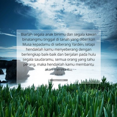 Yosua 1:14 Ayat Alkitab Dijelaskan