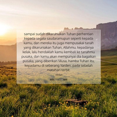 Yosua 1:15 Ayat Alkitab Dijelaskan