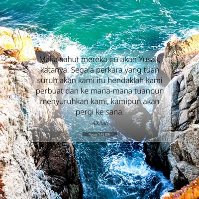 Yosua 1:16 Ayat Alkitab Dijelaskan