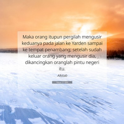 Yosua 2:7 IDN Gambar Ayat Alkitab