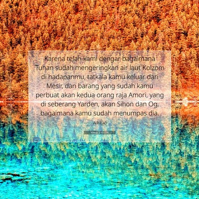 Yosua 2:10 Ayat Alkitab Dijelaskan