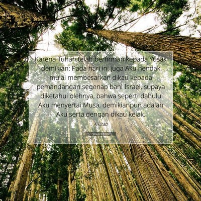 Yosua 3:7 IDN Gambar Ayat Alkitab