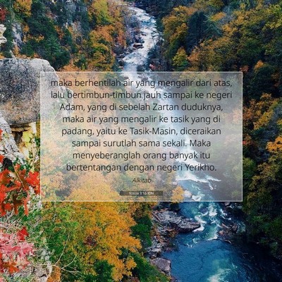 Yosua 3:16 IDN Gambar Ayat Alkitab