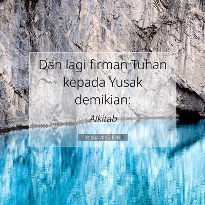 Yosua 4:15 Ayat Alkitab Dijelaskan