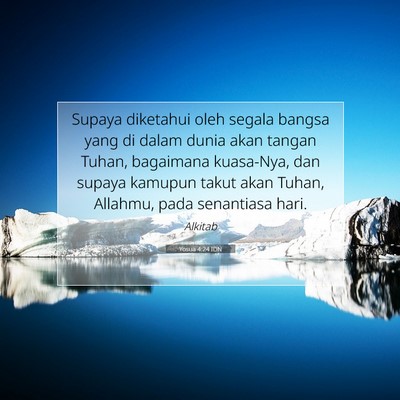 Yosua 4:24 Ayat Alkitab Dijelaskan