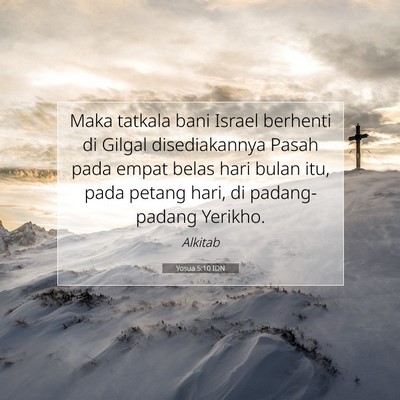 Yosua 5:10 IDN Gambar Ayat Alkitab