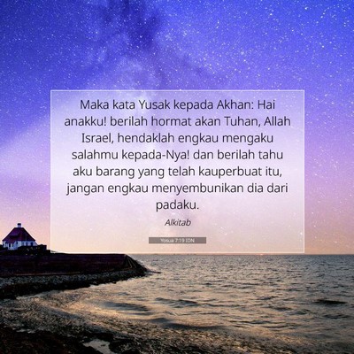 Yosua 7:19 Ayat Alkitab Dijelaskan
