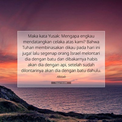 Yosua 7:25 IDN Gambar Ayat Alkitab
