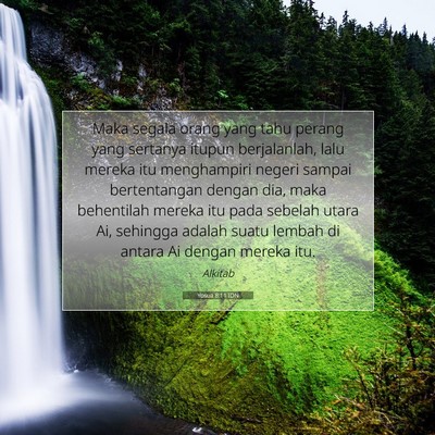Yosua 8:11 Ayat Alkitab Dijelaskan