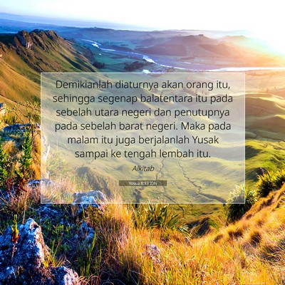 Yosua 8:13 Ayat Alkitab Dijelaskan