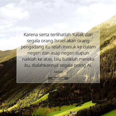Yosua 8:21 Ayat Alkitab Dijelaskan